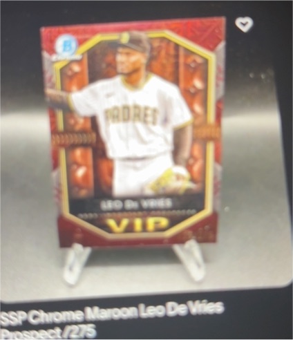 2025 Bowman Chrome VIP #VIP-14 Leo De Vries — front