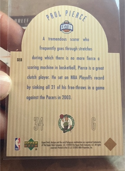 2003 Upper Deck SE #SE8 Paul Pierce — front