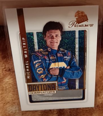 2007 Press Pass Premium #75 Michael Waltrip — front
