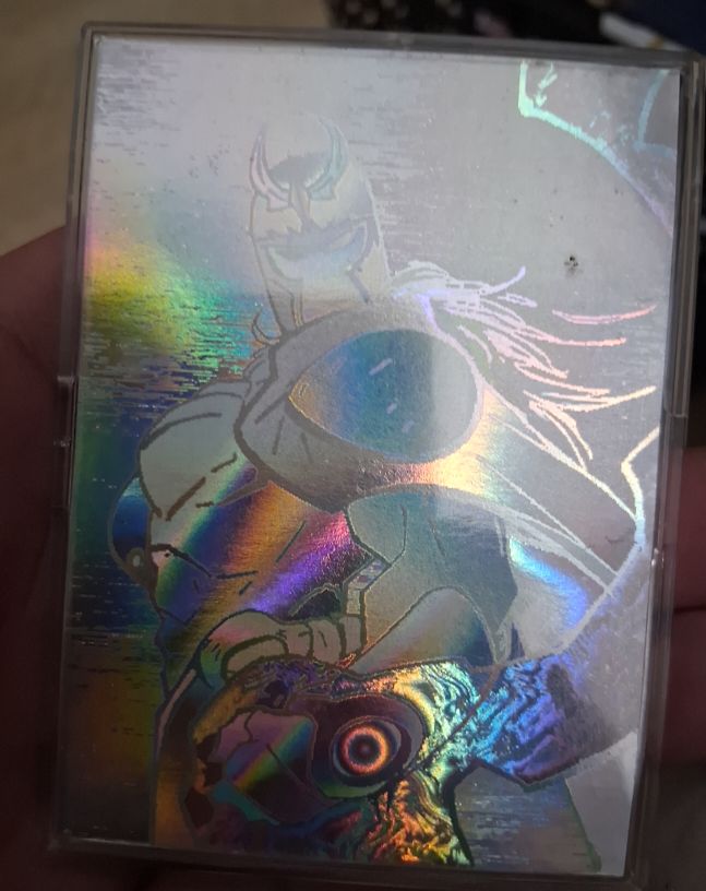 1992 Marvel Comic Images Prism Card #17 Demon Silver Surfer — front