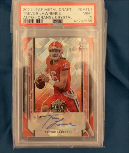 2021 Leaf Metal Draft #BATL1 Trevor Lawrence — front