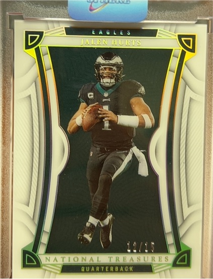 2022 Panini National Treasures #17 Jalen Hurts — front