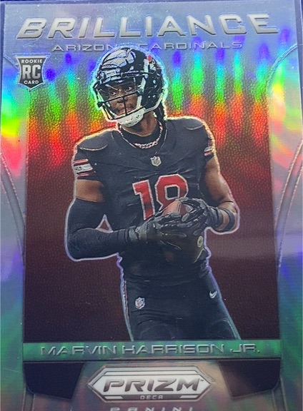 2024 Panini Prizm Brilliance Marvin Harrison Jr. Rookie Card — front