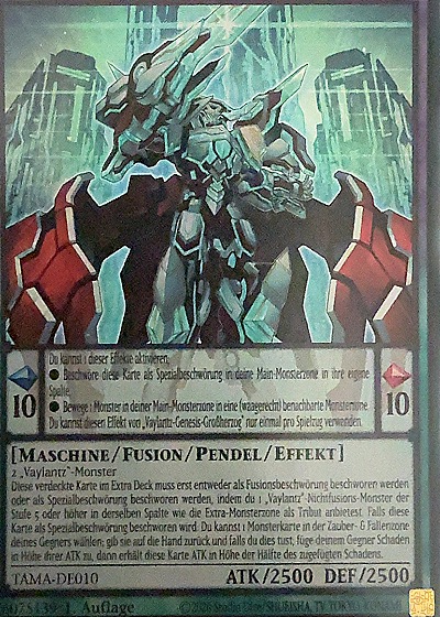 2020 Yu-Gi-Oh! TAMA-EN010 Vaylantz Genesis Grand Duke — front