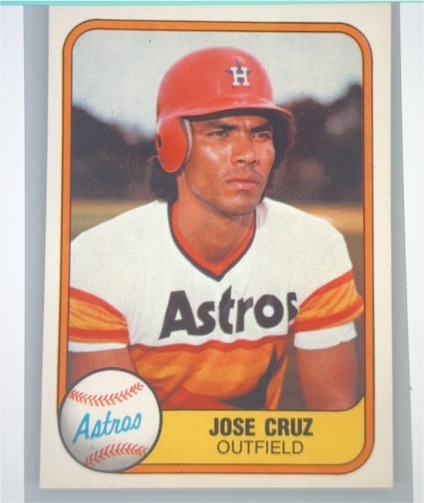 1981 Fleer #60 Jose Cruz Houston Astros — front
