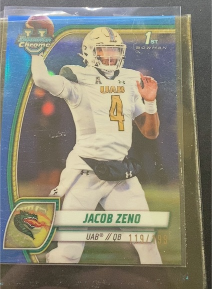 2024 Bowman University Chrome #83 Jacob Zeno — front