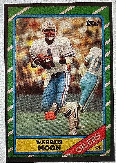 1986 Topps #350 Warren Moon — front