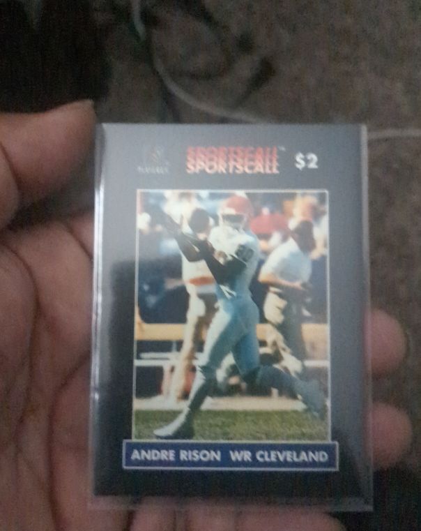 1996 Sportscall Andre Rison WR Cleveland — front