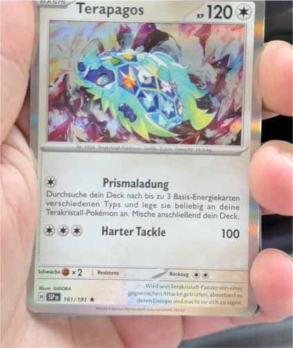 2024 Pokémon Sv08: Surging Sparks #161 Terapagos — front