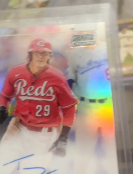 2022 Topps Stadium Club Chrome Autographs #SCCBA-TF TJ Friedl — front