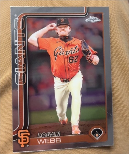 2025 Topps Chrome #242 Logan Webb — front
