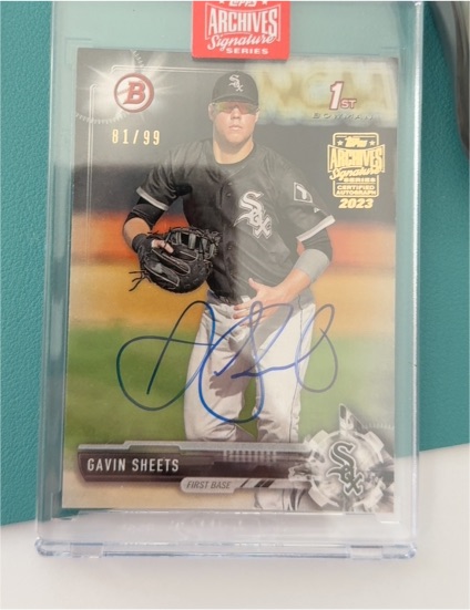 2023 Topps Archives Signature Series #BD-91 Gavin Sheets — front