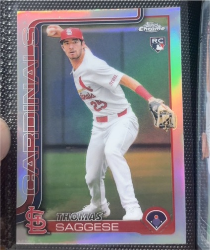 2025 Topps Chrome #87 Thomas Saggese — front