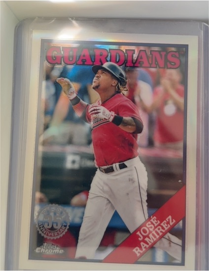 2023 Topps Chrome 1988 Topps 35th Anniversary #88BC-17 Jose Ramirez — front