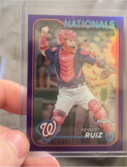 2024 Topps Chrome #64 Keibert Ruiz Washington Nationals — front