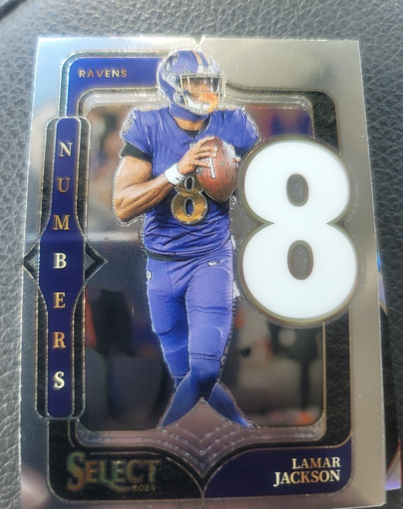 2024 Panini Select Numbers #8 Lamar Jackson — front
