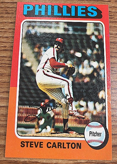 1975 Topps #185 Steve Carlton — front