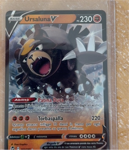 2022 Pokémon TCG Silver Tempest #102 Ursaluna V — front