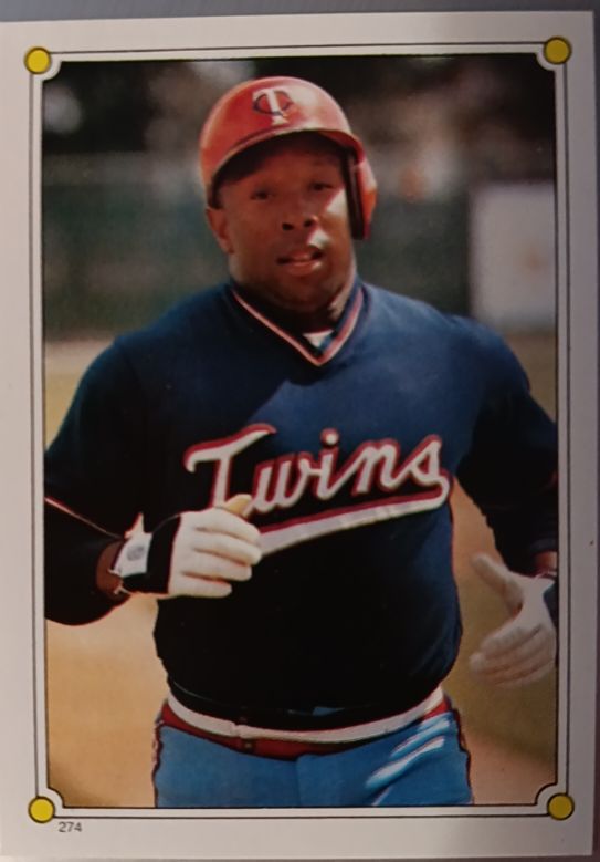 1987 Topps Stickers #274 Kirby Puckett — front