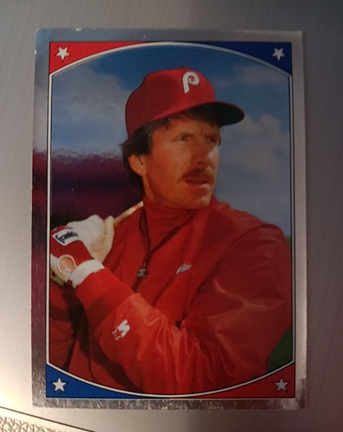 1987 Topps Stickers #160 Mike Schmidt — front