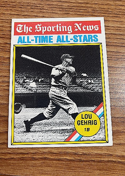 1976 Topps #341 Lou Gehrig — front