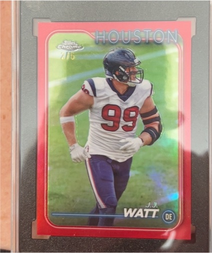 2024 Topps Chrome #82 J.J. Watt — front