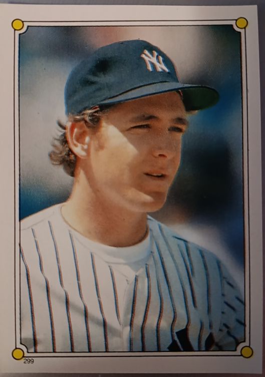 1987 Topps Stickers #299 Dave Righetti — front