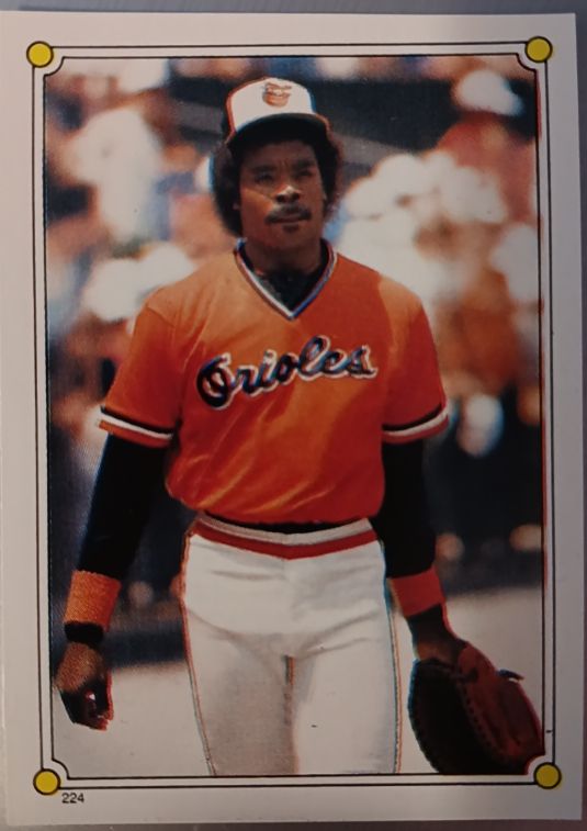1987 Topps Stickers #224 Eddie Murray — front