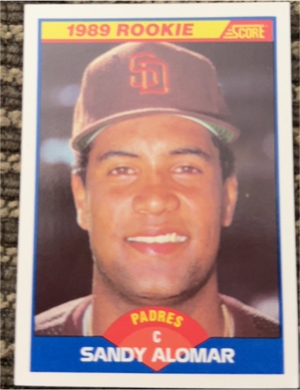 1989 Score #630 Sandy Alomar — front
