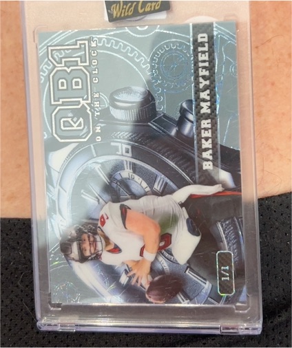 2024 Wild Card QB1 On The Clock Baker Mayfield — front