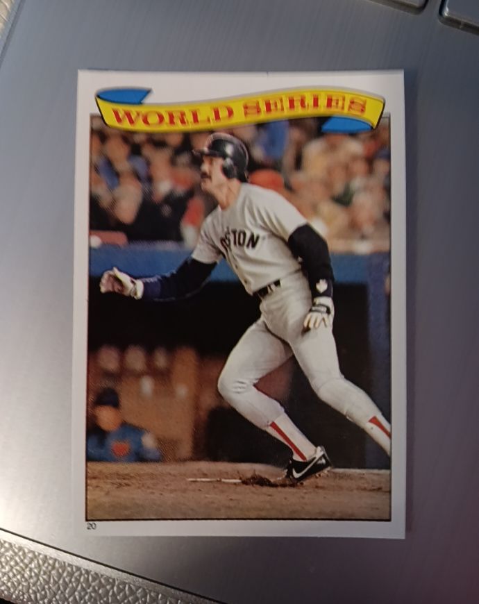 1987 Topps Stickers #20 Dwight Evans — front