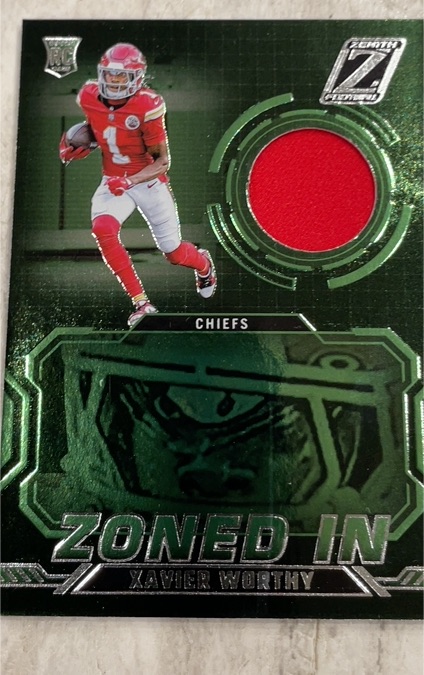 2024 Panini Zenith #ZI-XWY Xavier Worthy Zoned In — front