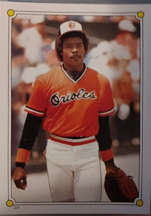 1987 Topps Stickers #224 Eddie Murray — front