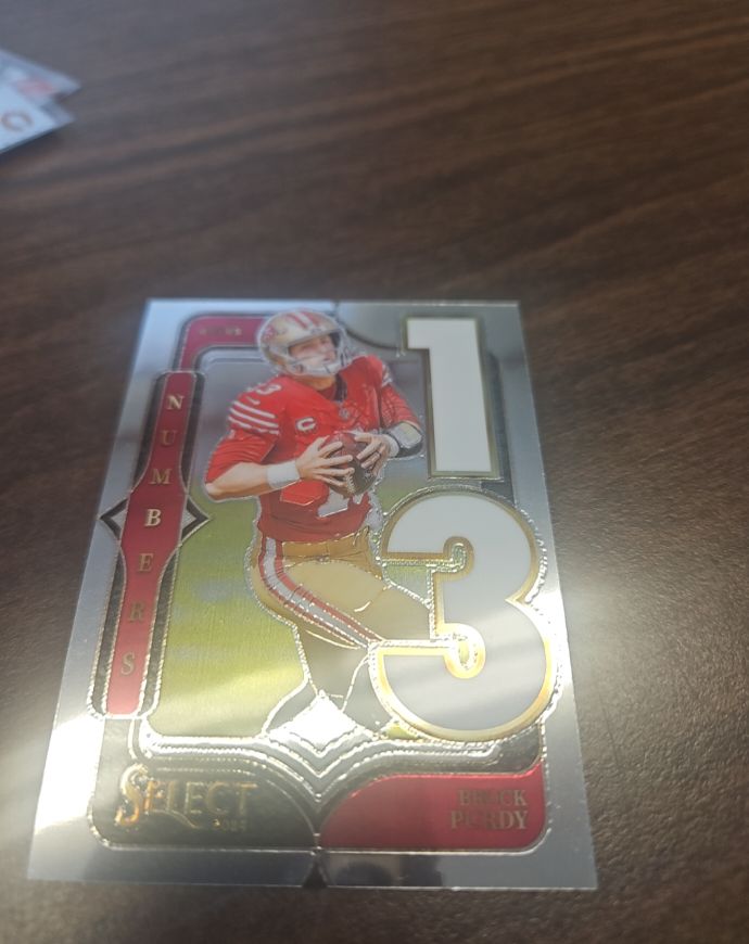 2024 Panini Select Select Numbers #13 Brock Purdy — front