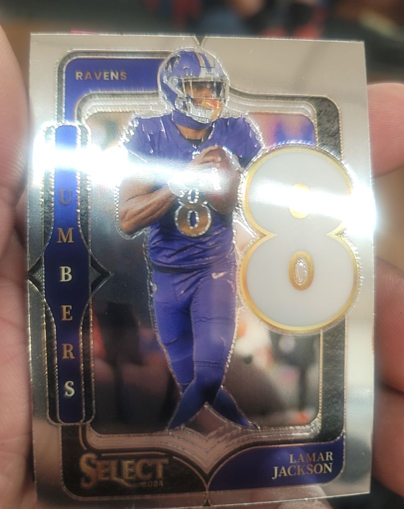 2024 Panini Select Numbers #8 Lamar Jackson — front