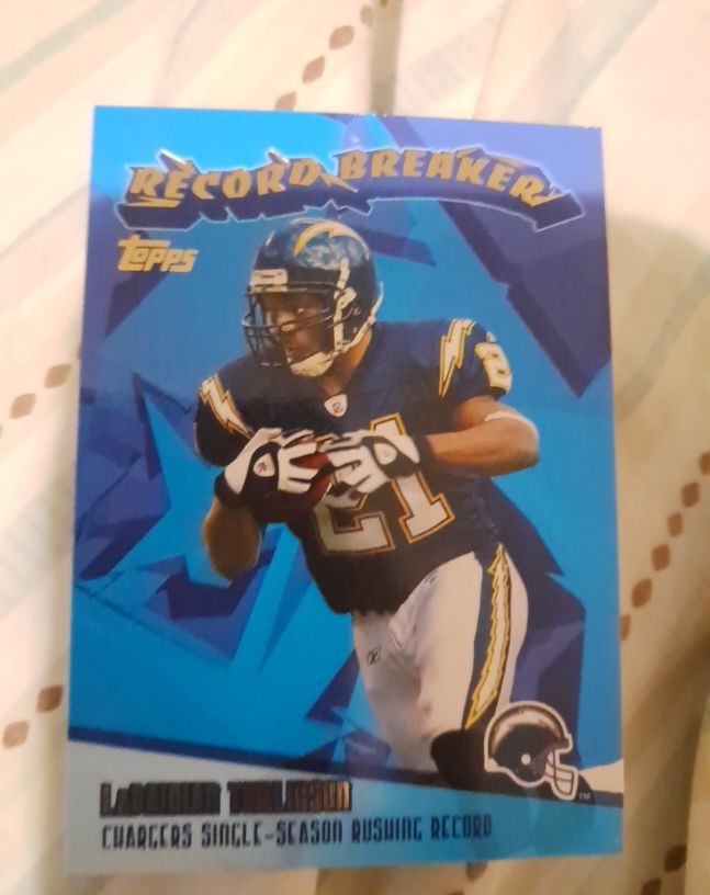 2003 Topps Record Breaker #RB16 LaDainian Tomlinson — front