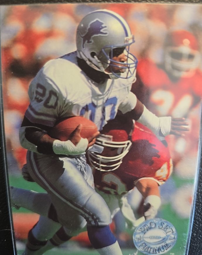 1991 Pro Set Platinum #33 Barry Sanders — front