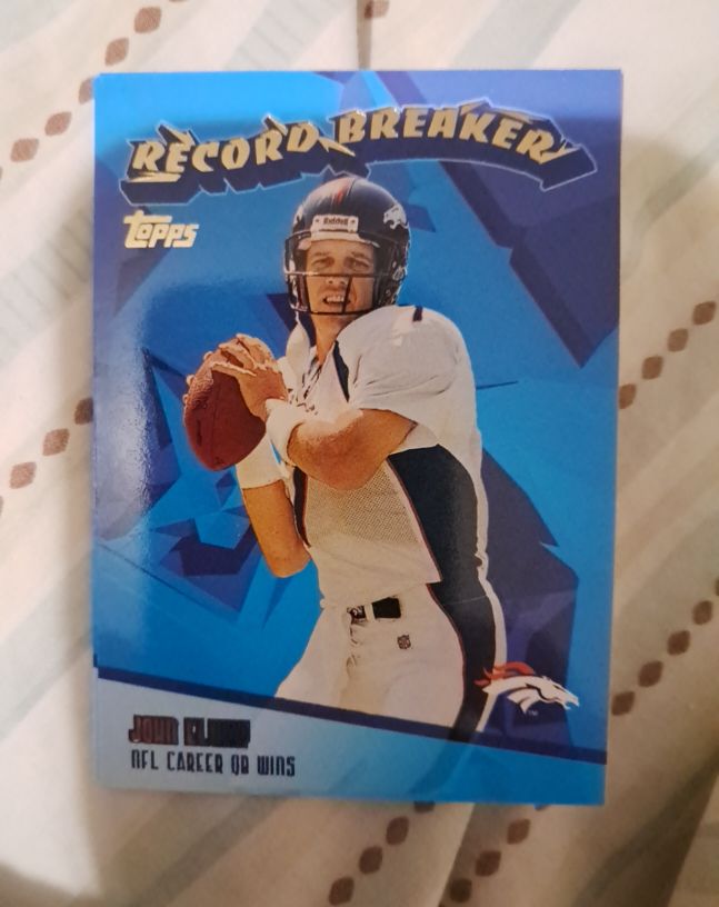 2003 Topps Record Breakers #RB15 John Elway — front