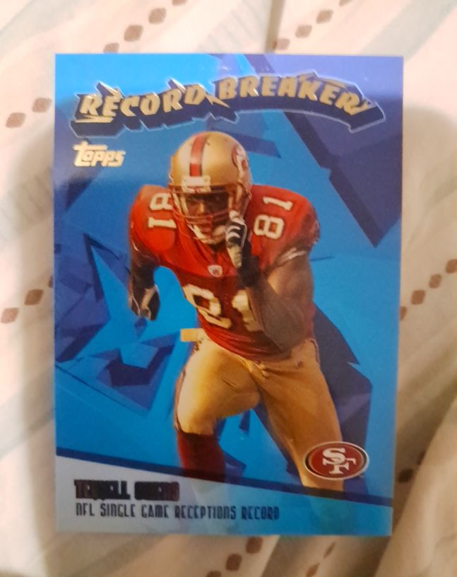 2003 Topps Record Breakers #RB14 Terrell Owens — front