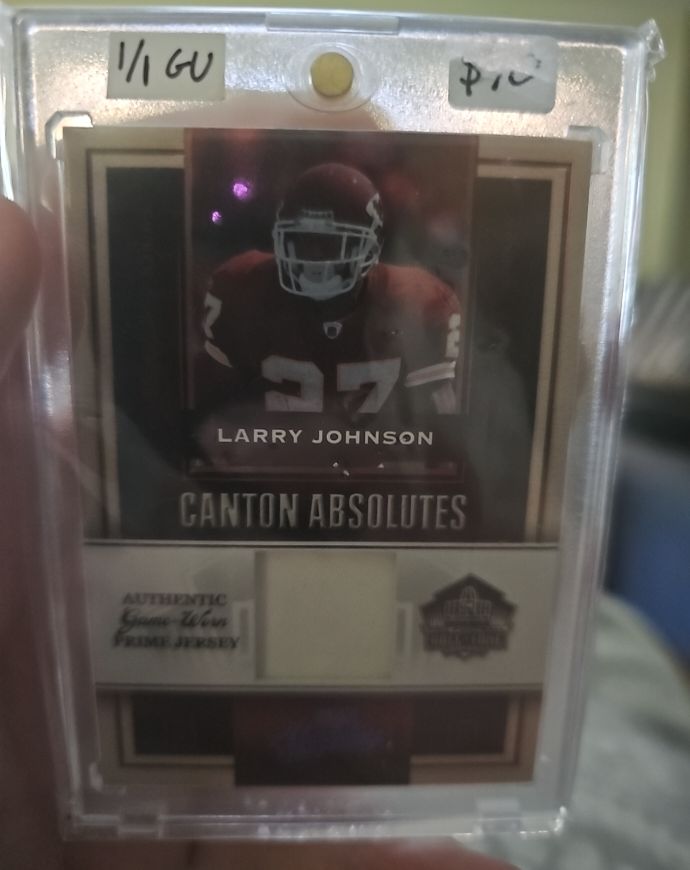 2008 Playoff Absolute Canton Absolutes Larry Johnson — front