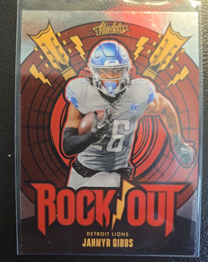 2024 Panini Absolute Football Rock Out #RO-JGS Jahmyr Gibbs — front