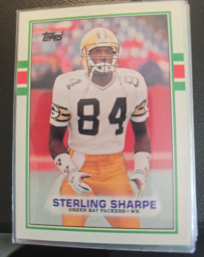 1989 Topps #379 Sterling Sharpe — front