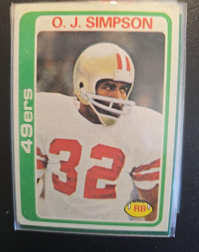 1978 Topps #400 O.J. Simpson — front