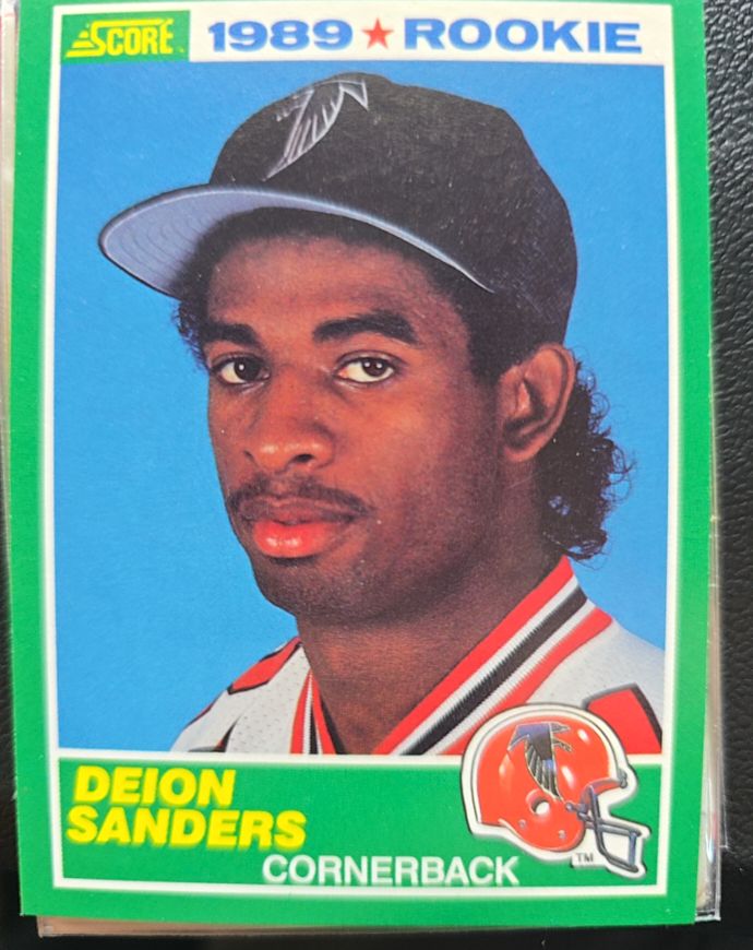 1989 Score #246 Deion Sanders Rookie Card — front