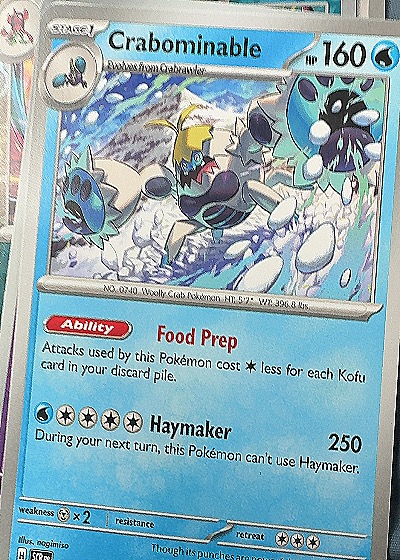 2023 Pokémon Scarlet & Violet Stellar Crown #042 Crabominable — front