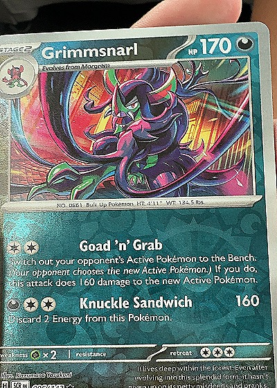 2024 Pokémon TCG Stellar Crown #096 Grimmsnarl — front
