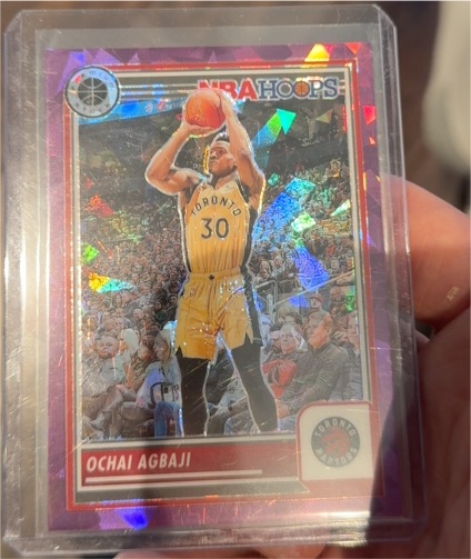 2023-24 Panini NBA Hoops Premium Stock #62 Ochai Agbaji — front