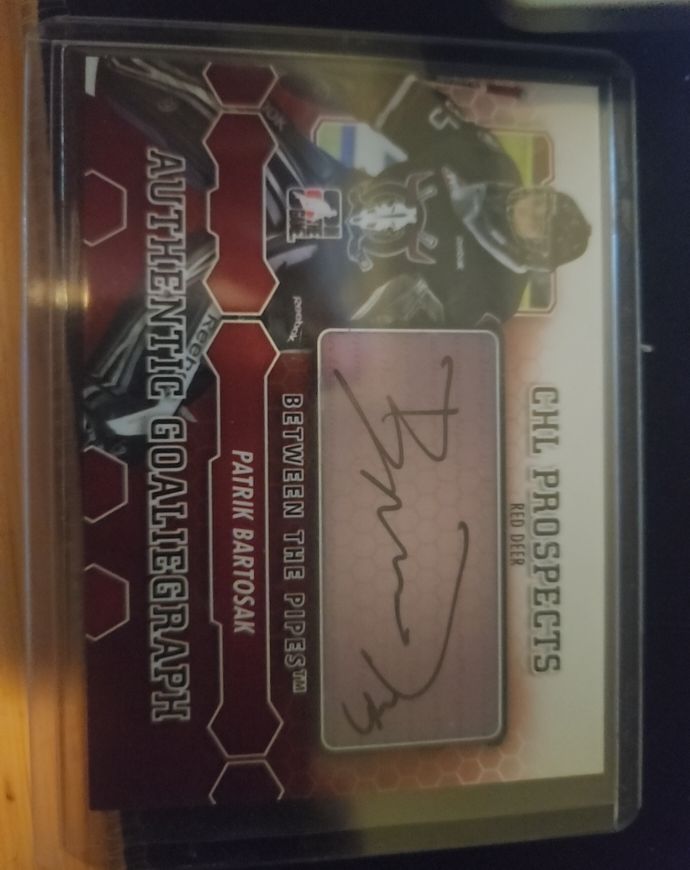2012-13 Between The Pipes Autographs #APB Patrik Bartosak — front