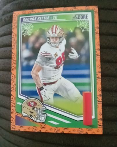 2025 Panini Score-A-Treat Football Pumpkin #168 George Kittle — front
