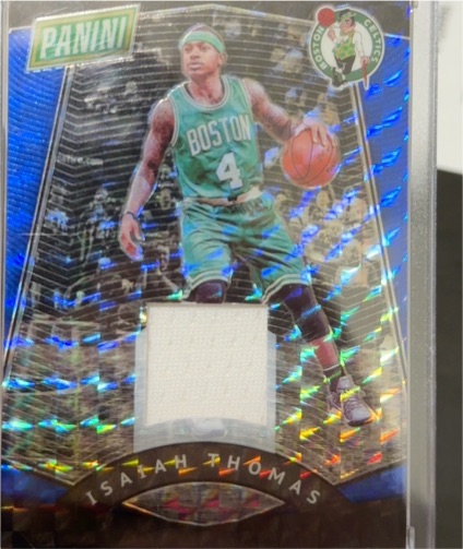 2020-21 Panini Prizm Sensational Swatches #SSW-IT Isaiah Thomas — front